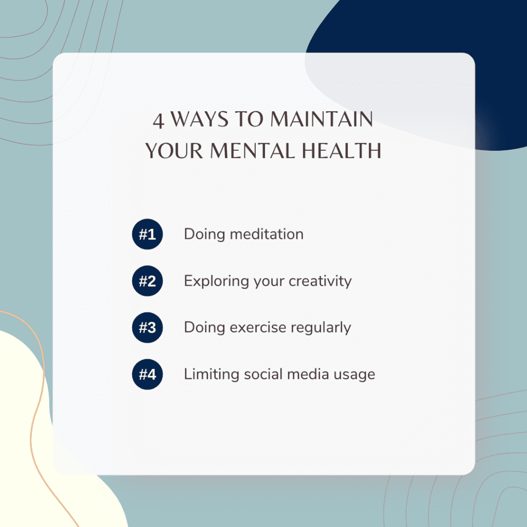 4 Ways to Maintain Your Mental Health